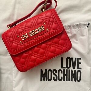 Love Moschino Red Quilted Bag